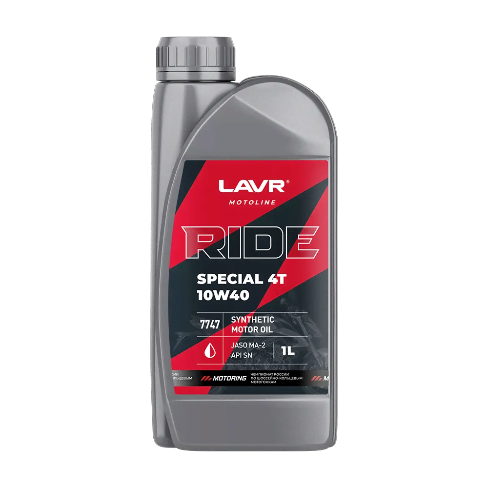 LAVR MOTO Моторное масло RIDE SPECIAL 4Т 10W40 SN, 1 л-0