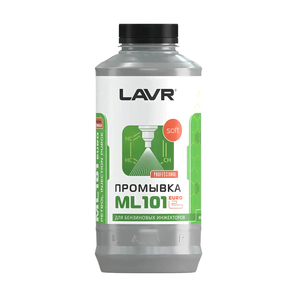 Промывка системы впрыска бензинового двигателя ml101 Euro, 1 л LAVR LN2007